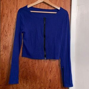 Zip up Crop Top